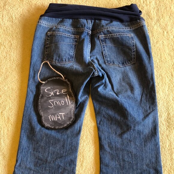 Old Navy Maternity Front Low-Panel and fold over jeans - Small - Picture 2 of 5